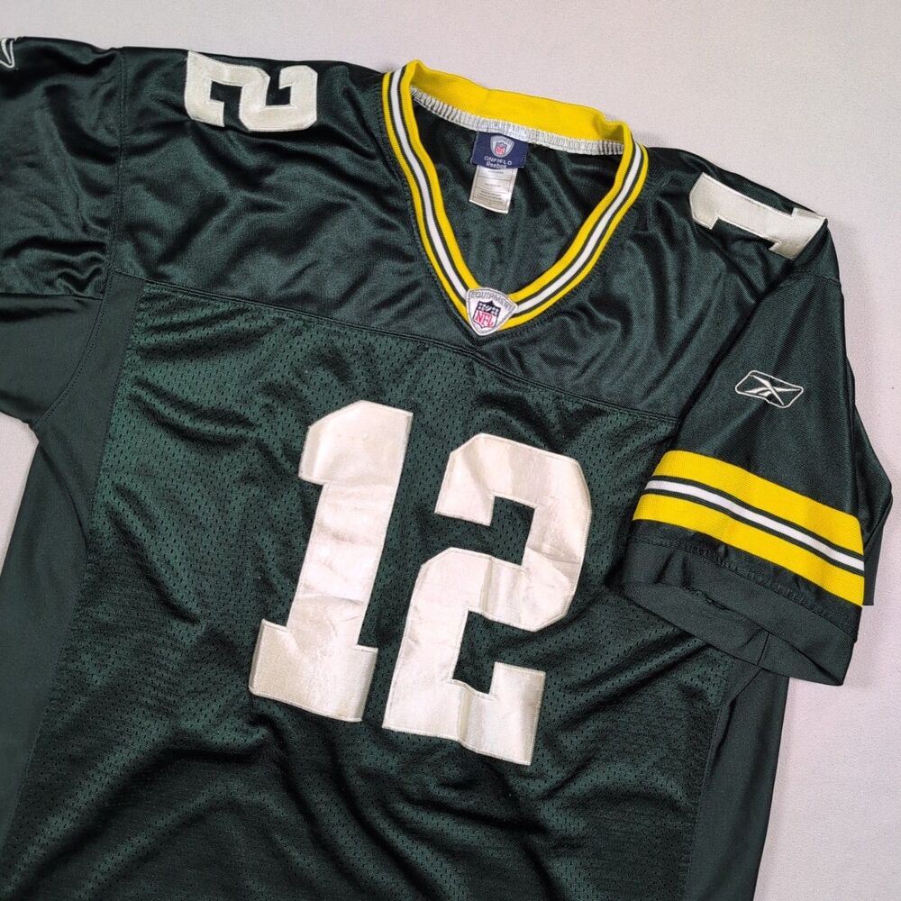 Reebok On Field Green Bay Packers Aaron Rodgers #12 Mens Size 48 Jersey NFL
